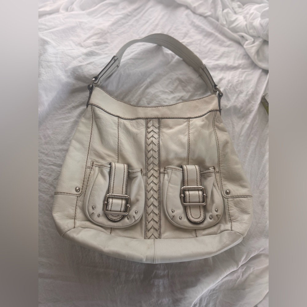 Tiganello Cream Leather Bag